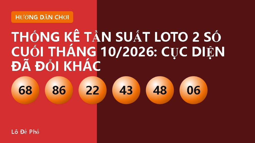 Thống kê tần suất loto 2 số cuối tháng 10/2026: Cục diện đã đổi khác